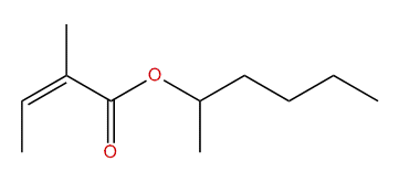 Hexan-2-yl (Z)-2-methyl-2-butenoate